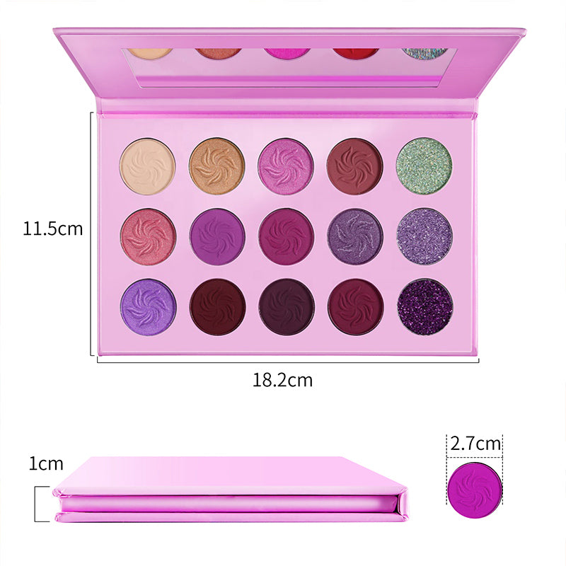 15 Highly Pigmented Eyeshadow Palette